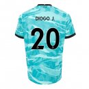 Maillot Liverpool NO.20 Diogo Jota Exterieur 2020 2021 Bleu Pas Cher