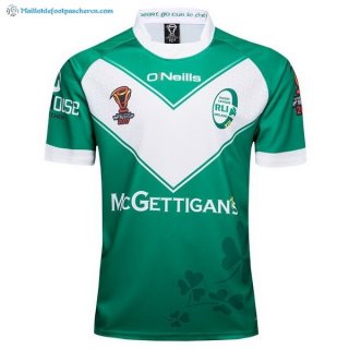 Maillot Rugby Irlande RLWC O'Neills Domicile 2017 2018 Vert Pas Cher