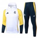 Training Capuche Real Madrid 2024 2025 Blanc Jaune 2