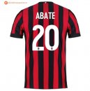 Maillot Milan Domicile Abate 2017 2018 Pas Cher