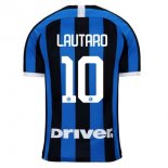 Maillot Inter Milan NO.10 Lautaro Domicile 2019 2020 Bleu