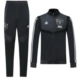 Survetement Manchester United 2019 2020 Gris Marine Pas Cher