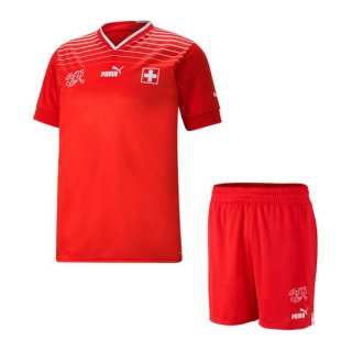 Maillot Suisse Domicile Enfant 2022 Rouge Maillot Suisse Domicile Enfant 2022 Rouge