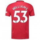 Maillot Manchester United NO.53 Williams Domicile 2019 2020 Rouge