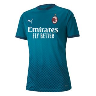 Maillot AC Milan Third Femme 2020 2021 Bleu Pas Cher