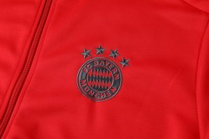 Survetement Bayern Munich 2018 2019 Rouge Gris Clair Pas Cher