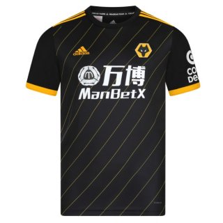 Maillot Wolves Exterieur 2019 2020 Negro Pas Cher