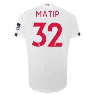 Maillot Liverpool NO.32 Matip Exterieur 2019 2020 Blanc Pas Cher Maillot Liverpool NO.32 Matip Exterieur 2019 2020 Blanc Pas Cher