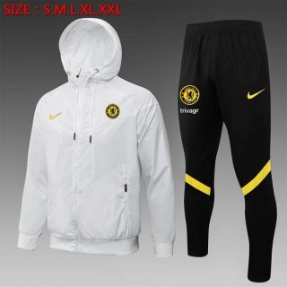 Coupe Vent Chelsea Ensemble Complet 2022 Blanc Noir Coupe Vent Chelsea Ensemble Complet 2022 Blanc Noir