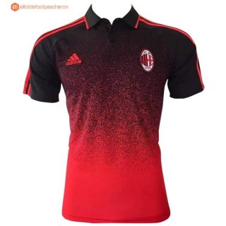 Polo Milan 2017 2018 Noir Orange Pas Cher Polo Milan 2017 2018 Noir Orange Pas Cher