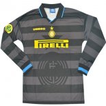 Maillot Inter Milan Exterieur ML 2013/14 Gris Pas Cher