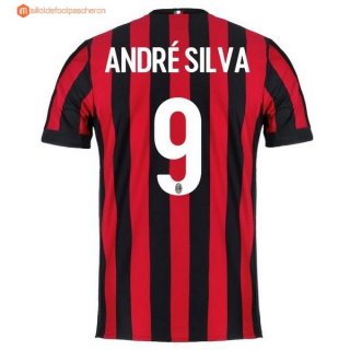 Maillot Milan Domicile Andre Silva 2017 2018 Pas Cher