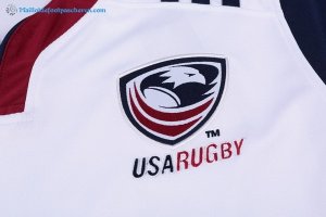 Maillot Rugby États Unis Domicile 2017 2018 Blanc Pas Cher