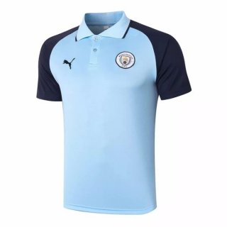 Polo Manchester City 2020 2021 Bleu Noir Pas Cher Polo Manchester City 2020 2021 Bleu Noir Pas Cher