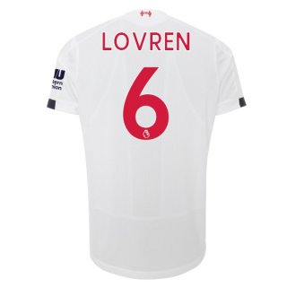Maillot Liverpool NO.6 Lovren Exterieur 2019 2020 Blanc Pas Cher Maillot Liverpool NO.6 Lovren Exterieur 2019 2020 Blanc Pas Cher