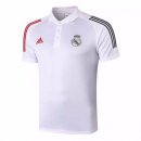Polo Real Madrid 2020 2021 Blanc Rouge Pas Cher