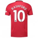 Maillot Manchester United NO.10 Rashford Domicile 2019 2020 Rouge