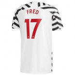 Maillot Manchester United NO.17 Fred Third 2020 2021 Blanc Pas Cher