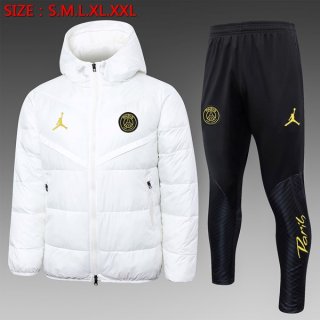 Manteau de duvet PSG Ensemble Complet 2024 2025 Blanc 3 Manteau de duvet PSG Ensemble Complet 2024 2025 Blanc 3