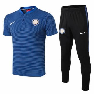 Polo Ensemble Complet Inter Milan 2018 2019 Bleu Noir Pas Cher Polo Ensemble Complet Inter Milan 2018 2019 Bleu Noir Pas Cher