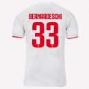 Maillot Juventus NO.33 Bernaroeschi Exterieur 2019 2020 Gris Blanc Pas Cher