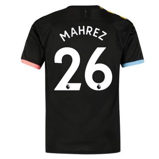 Maillot Manchester City NO.26 Mahrez Exterieur 2019 2020 Noir Pas Cher Maillot Manchester City NO.26 Mahrez Exterieur 2019 2020 Noir Pas Cher