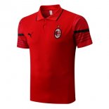 Polo AC Milan 2022 2023 Rouge