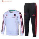 Survetement Milan Enfant 2017 2018 Blanc Pas Cher