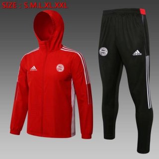 Coupe Vent Bayern Munich Ensemble Complet 2022 Rouge Noir Coupe Vent Bayern Munich Ensemble Complet 2022 Rouge Noir
