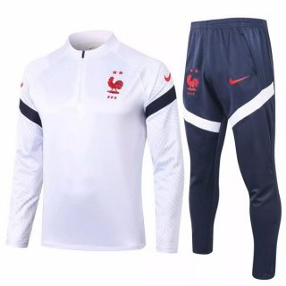 Survetement France 2020 Blanc Bleu Pas Cher Survetement France 2020 Blanc Bleu Pas Cher