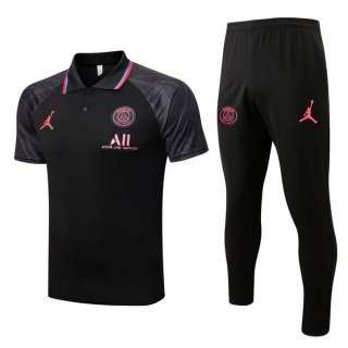 Polo PSG Ensemble Complet 2022 2023 Noir Gris Polo PSG Ensemble Complet 2022 2023 Noir Gris