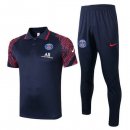 Polo Ensemble Complet Paris Saint Germain 2020 2021 Noir Rouge Pas Cher