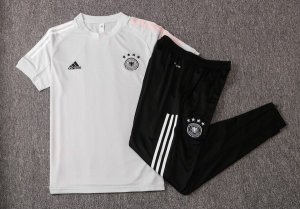 Entrainement Allemagne Ensemble Complet 2020 Gris Noir Pas Cher