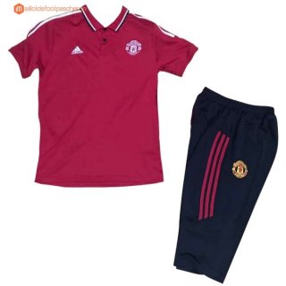 Polo Manchester United Ensemble Complet 2017 2018 Rouge Bleu Pas Cher Polo Manchester United Ensemble Complet 2017 2018 Rouge Bleu Pas Cher