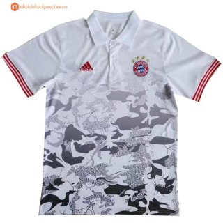 Polo Bayern Munich 2017 2018 Gris Pas Cher