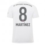 Maillot Bayern Munich NO.8 Martinez Exterieur 2019 2020 Blanc Pas Cher