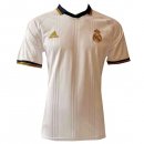 Polo Real Madrid 2019 2020 Blanc Jaune Pas Cher