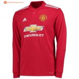 Maillot Manchester United Domicile ML 2017 2018 Pas Cher