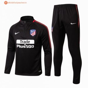 Survetement Atletico de Madrid Enfant 2017 2018 Noir Pas Cher