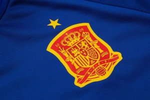 Survetement Espagne 2018 Bleu Rouge Pas Cher