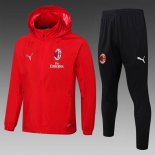 Coupe Vent AC Milan Ensemble Complet 2025 2026 Rouge