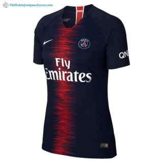 Maillot Paris Saint Germain Domicile Femme 2018 2019 Bleu Pas Cher