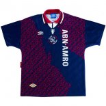 Maillot Ajax Exterieur Retro 1994 1995 Bleu Pas Cher