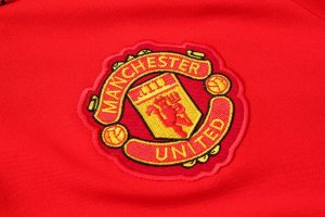 Polo Ensemble Complet Manchester United 2019 2020 Rouge Noir Pas Cher