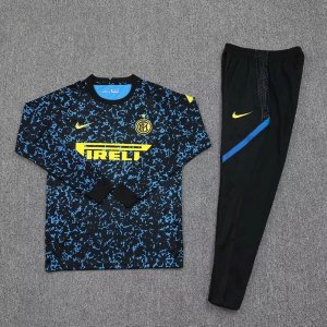 Survetement Inter Milan 2020 2021 Bleu Jaune Pas Cher