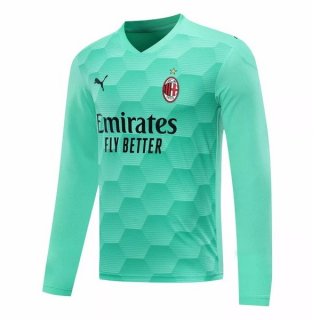 Maillot AC Milan Domicile ML Gardien 2020 2021 Vert Pas Cher Maillot AC Milan Domicile ML Gardien 2020 2021 Vert Pas Cher
