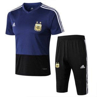 Maillot Entrainement Ensemble Complet Argentine 2018 Bleu Pas Cher