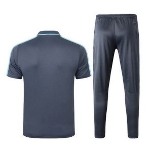 Polo Ensemble Complet Juventus 2020 2021 Gris Vert Pas Cher