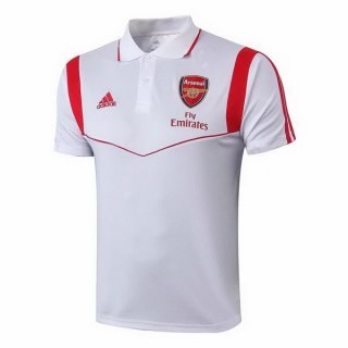 Polo Arsenal 2019 2020 Blanc Rouge Pas Cher