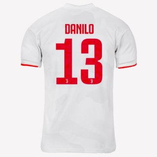 Maillot Juventus NO.13 Danilo Exterieur 2019 2020 Gris Blanc Pas Cher